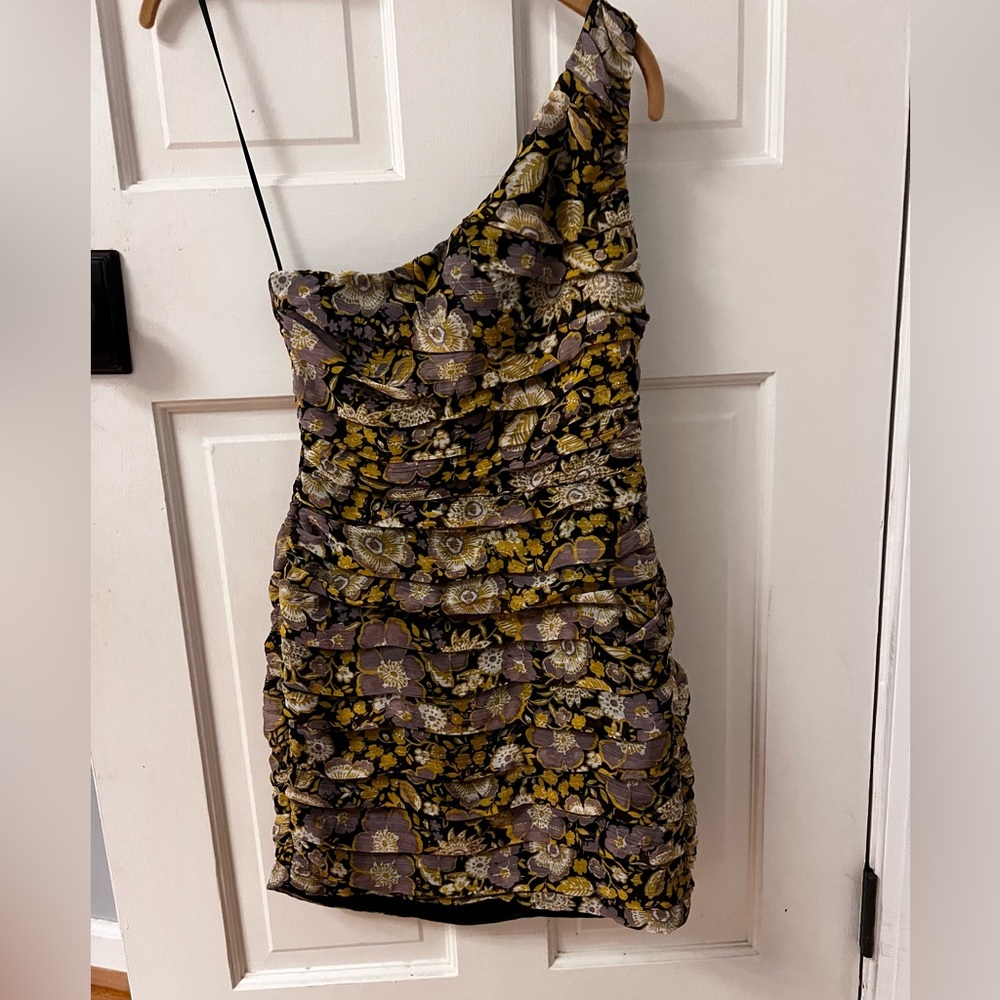 Zara one shoulder mini dress